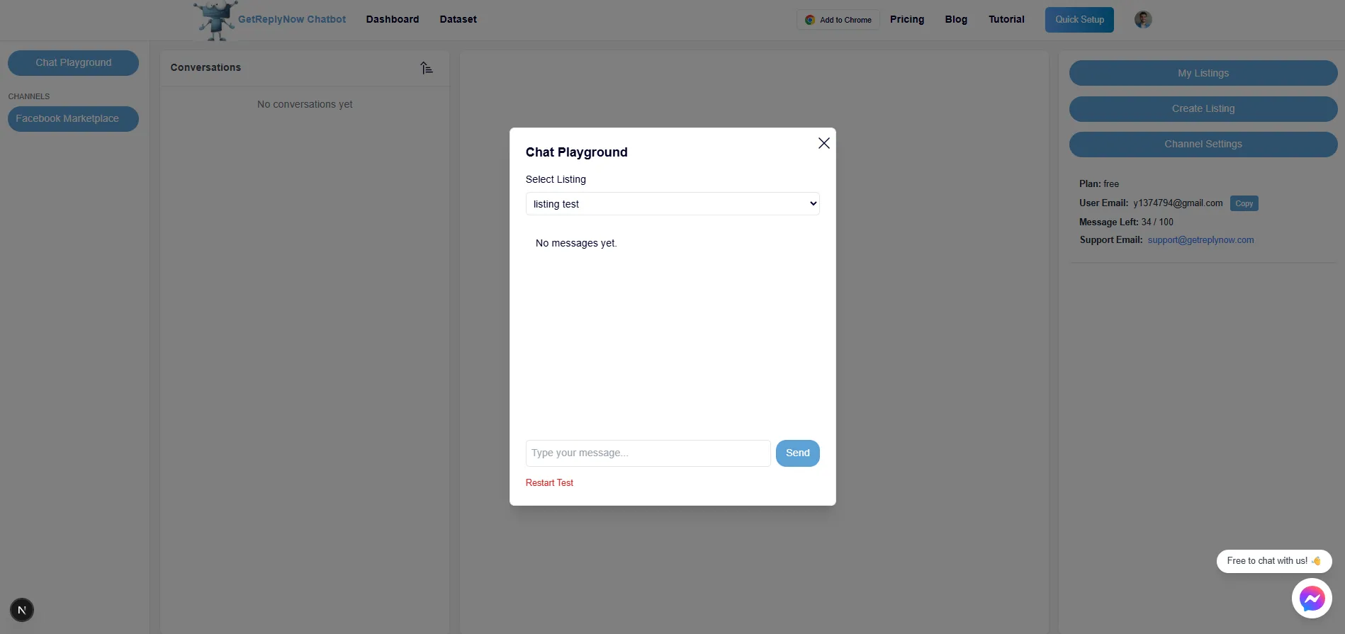 Chat Playground UI