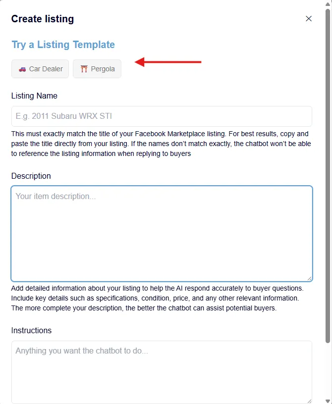 FB chatbot updates